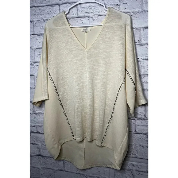 Umgee boho oversized cream colored top, size S. - Picture 2 of 6